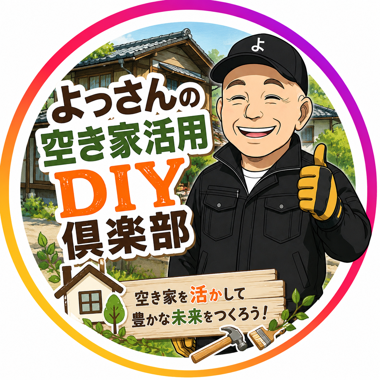 よっさんの空き家活用DIY倶楽部 ロゴ